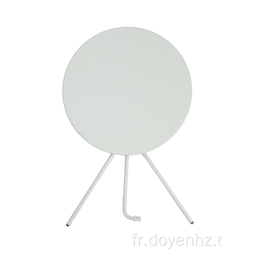 Table pliante ronde en métal 60 cm à 3 pieds